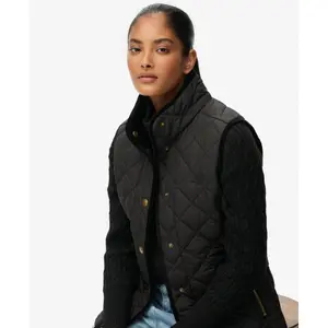 Women's sleeveless down jacket Superdry Estate Country Liner image-5