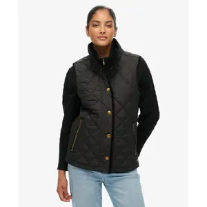 Women's sleeveless down jacket Superdry Estate Country Liner image-1
