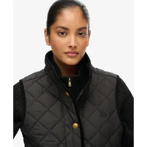 Women's sleeveless down jacket Superdry Estate Country Liner image-6