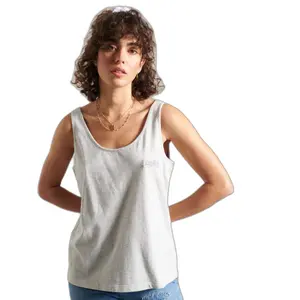 Classic tank top in organic cotton for women Superdry image-0