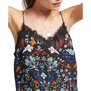 Débardeur caraco en dentelle effrangée femme Superdry image-3