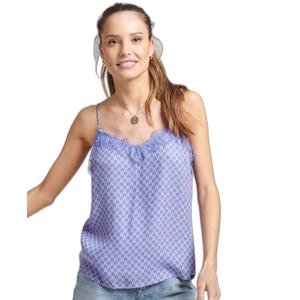 Débardeur caraco en dentelle effrangée femme Superdry image-1