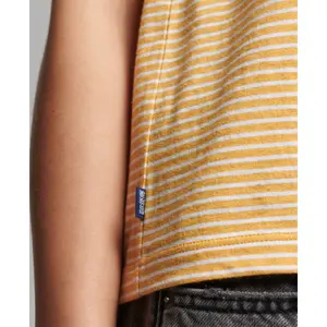 Débardeur coton bio femme Superdry Vintage Logo Stripe image-2