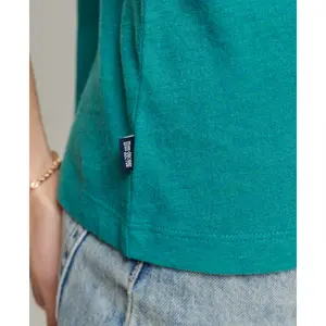 Besticktes Tank Top Bio-Baumwolle Frau Superdry Vintage Logo image-1