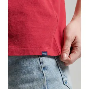 Besticktes Tank Top Bio-Baumwolle Frau Superdry Vintage Logo image-3