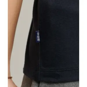 Besticktes Tank Top Bio-Baumwolle Frau Superdry Vintage Logo image-3