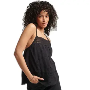 Débardeur caraco à liseré en dentelle femme Superdry Vintage image-1