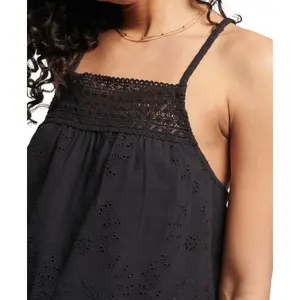 Débardeur caraco à liseré en dentelle femme Superdry Vintage image-3