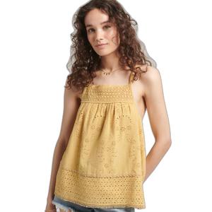 Débardeur caraco tissé à liseré en dentelle femme Superdry Vintage image-1