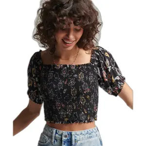 Camiseta top de safra feminina Superdry Ecovero Vintage image-1