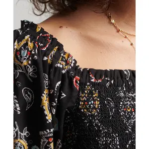 Camiseta top de safra feminina Superdry Ecovero Vintage image-3