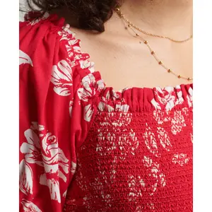 T-shirt de senhora de topo de colheita Superdry Ecovero Vintage image-2