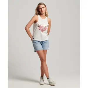 Biologisches T-Shirt für Frauen Superdry Vintage Logo Narrative image-1