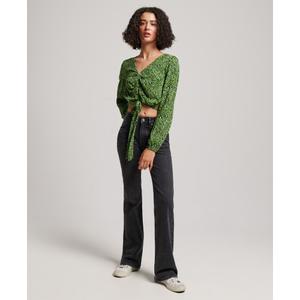 Bluse vorne geknotet Frau Superdry Vintage image-1