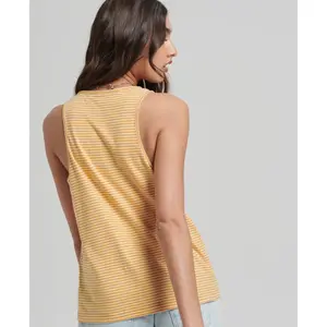 Gestreiftes Tanktop aus Bio-Baumwolle, Damen Superdry Vintage Logo image-3