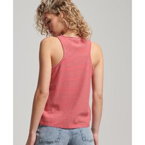 Gestreiftes Tanktop aus Bio-Baumwolle, Damen Superdry Vintage Logo image-3