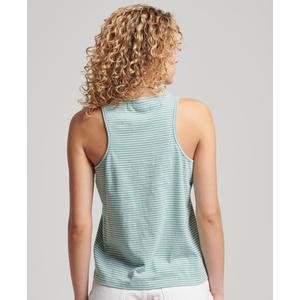 Gestreiftes Tanktop aus Bio-Baumwolle, Damen Superdry Vintage Logo image-2