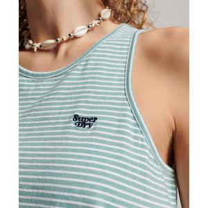Gestreiftes Tanktop aus Bio-Baumwolle, Damen Superdry Vintage Logo image-3