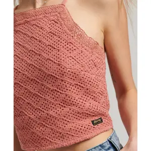Camiseta de tirantes de ganchillo mujer Superdry Vintage image-4