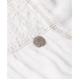 Tanktop met kant voor dames Superdry Vintage image-4