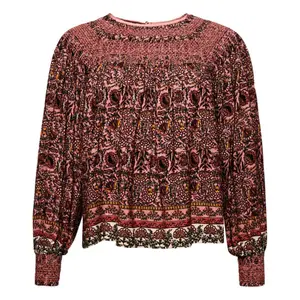 Blusa de mujer en tejido fruncido Superdry image-0