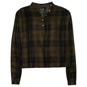 Chemisier manches longues à carreaux femme Superdry image-0