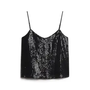 Sequin tank top Superdry image-0