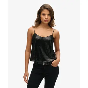 Sequin tank top Superdry image-1