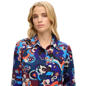 Women's long sleeve printed shirt Superdry 70s image-4