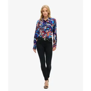 Women's long sleeve printed shirt Superdry 70s image-1