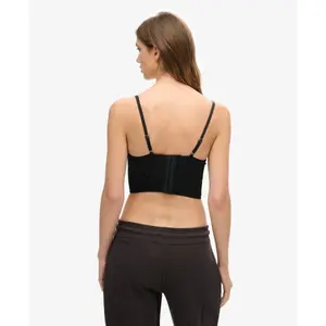 Mesh and satin bustier for women Superdry image-3