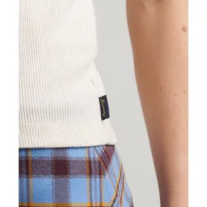 Tampo do tanque com guarnição em renda para mulheres Superdry image-4