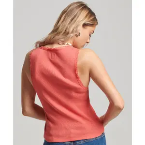 Camisola interior com acabamento em renda para mulher Superdry image-2