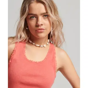 Camisola interior com acabamento em renda para mulher Superdry image-3