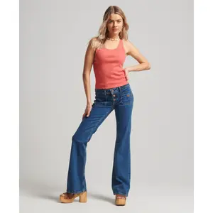 Camisola interior com acabamento em renda para mulher Superdry image-1