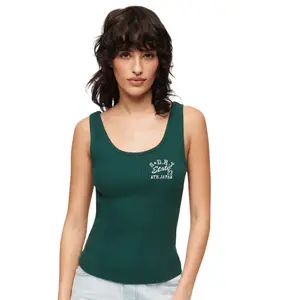 Tampo do tanque com nervuras para mulheres Superdry Athletic Essential image-2