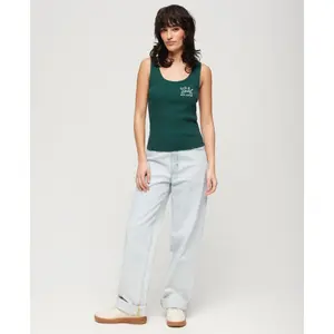 Tampo do tanque com nervuras para mulheres Superdry Athletic Essential image-3