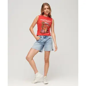 Tanktop mit Strasssteinen Tattoo-Effekt Damen Superdry image-1