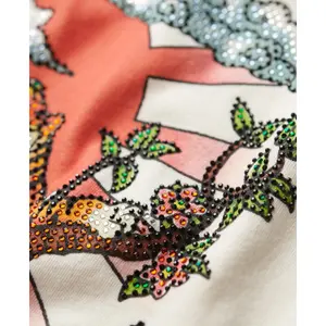 Tanktop mit Strasssteinen Tattoo-Effekt Damen Superdry image-5