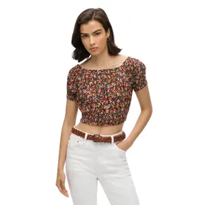 Blusa crop com pregas para mulher Superdry image-3