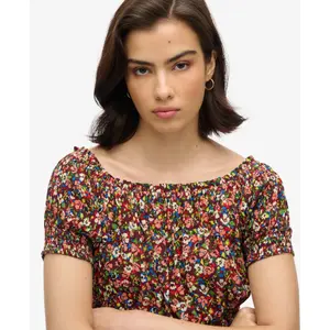 Blusa crop com pregas para mulher Superdry image-5