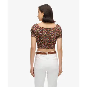 Blusa crop com pregas para mulher Superdry image-4