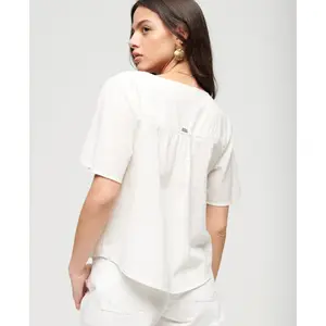 Women's embroidered button-down blouse Superdry image-2