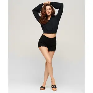 Blouse smockée manches longues et finitions dentelle femme Superdry image-1