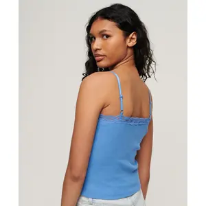 Canottiera da donna a coste in cotone bio Superdry Essential image-2