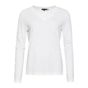 Camiseta de manga larga y cuello de pico para mujer Superdry