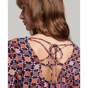 Camiseta acampanada tejida de manga larga para mujer Superdry image-4