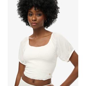 T-shirt tissé smocké femme Superdry image-3