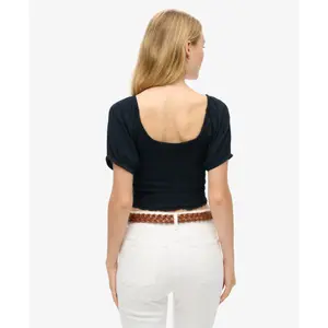 T-shirt tissé smocké femme Superdry image-3