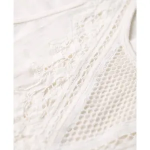 Camiseta sin mangas de encaje de jersey mujer Superdry image-5